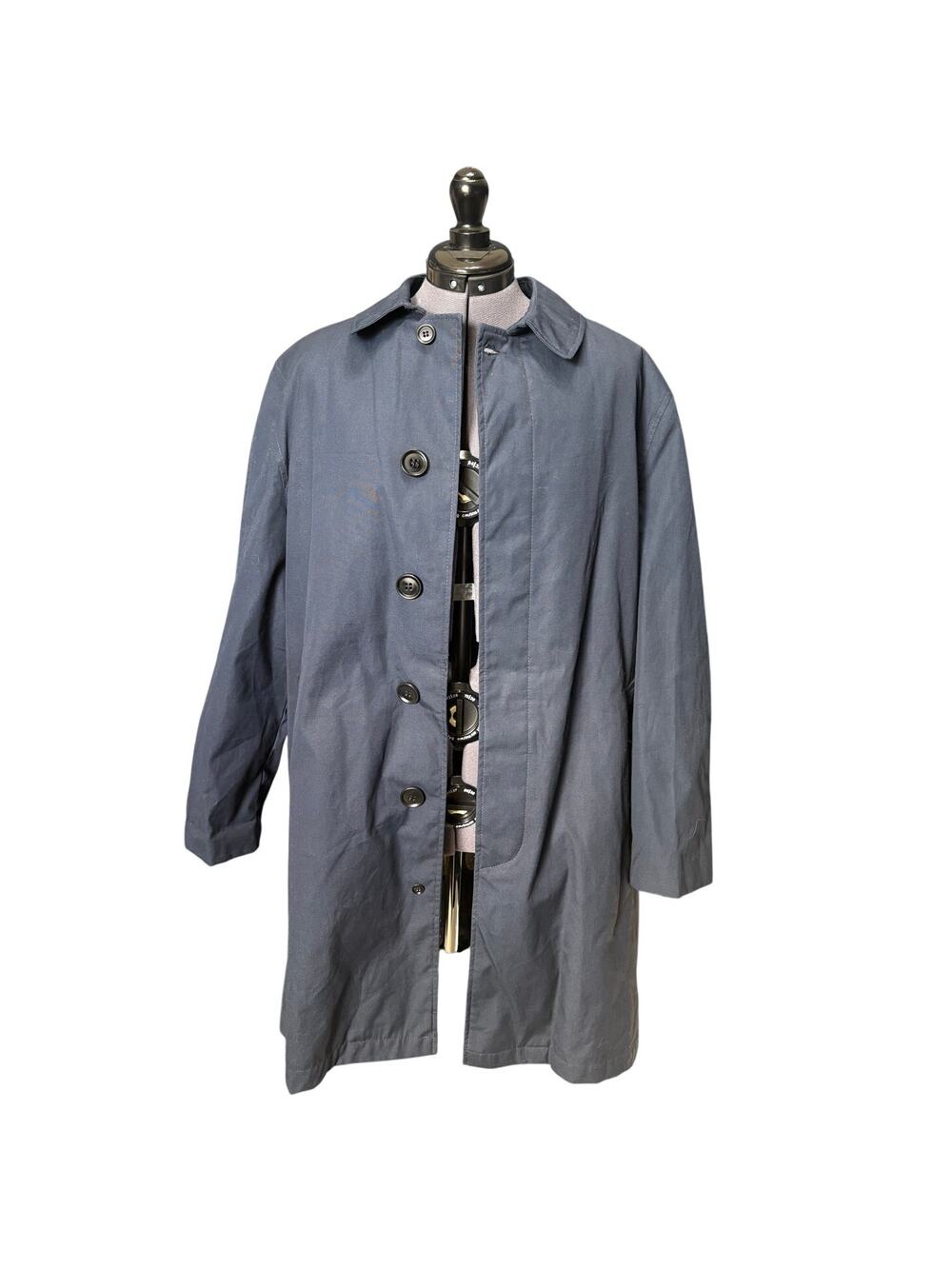 Vintage Briarcliff Navy Trench Style Coat With Zip-Out Lining NWT Sz R40